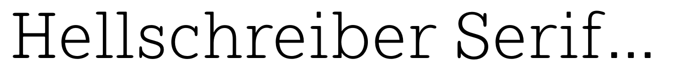 Hellschreiber Serif Light